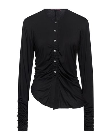 Tech Woman Shirt Black Size 10 Wool, Viscose, Polyamide, Cashmere