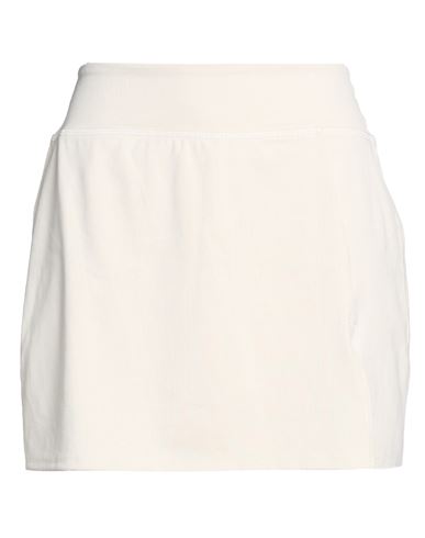 Woman Mini skirt Beige Size L Polyester, Elastane