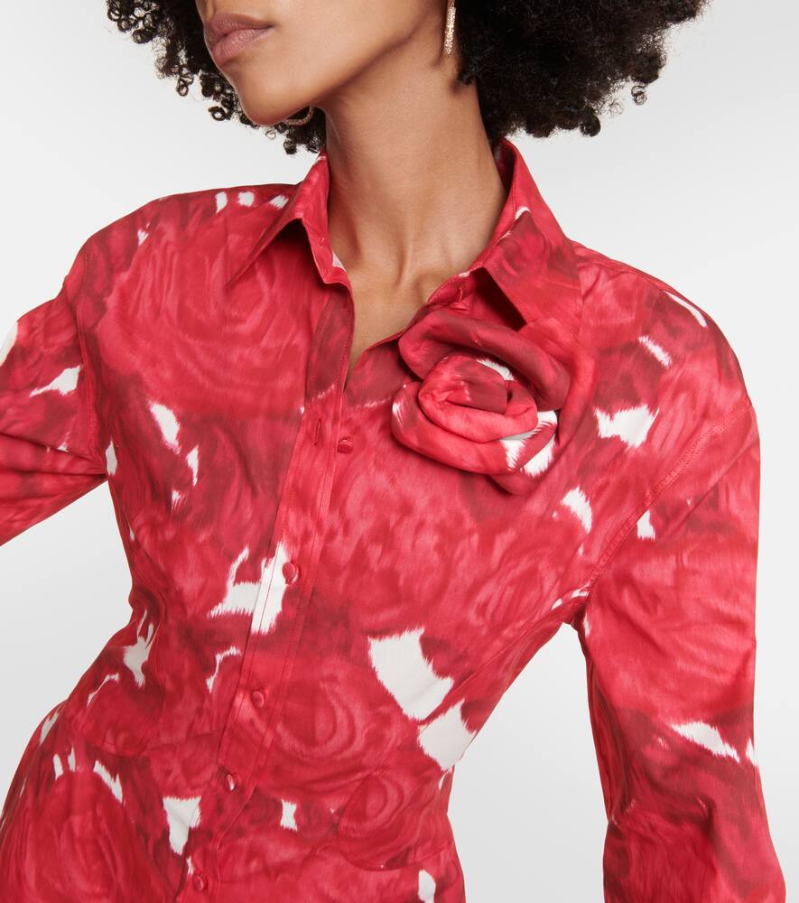 Valentino Floral cotton shirt dress
