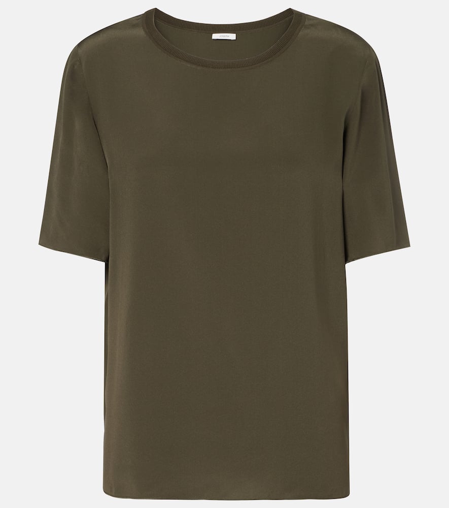 Rubin silk crêpe T-shirt