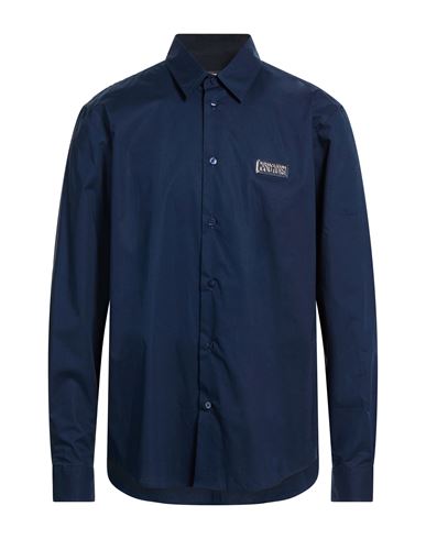 Man Shirt Navy Size 42 Cotton
