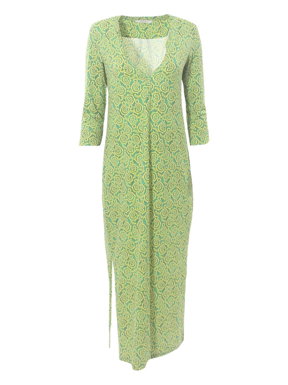 MALIPARMI printed midi dress - Green