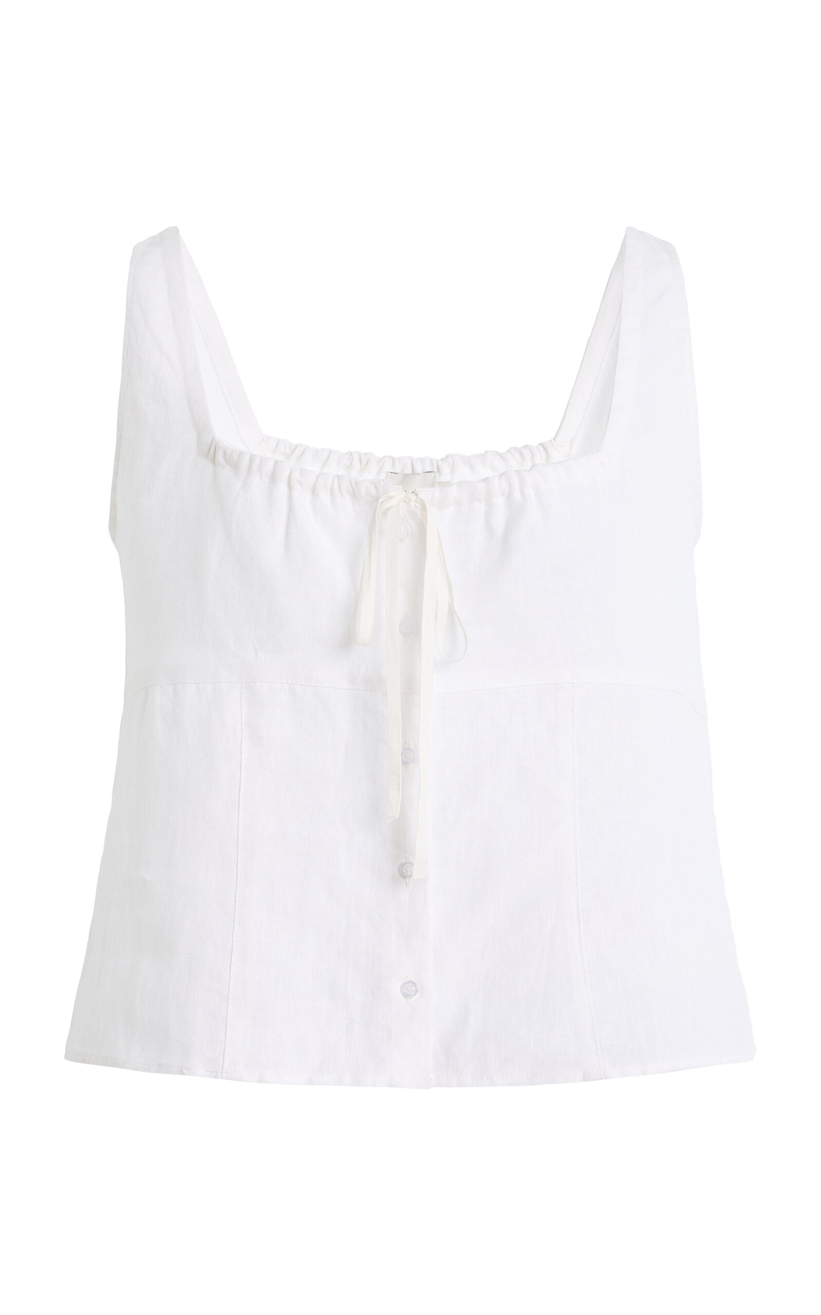 Relaxed Linen Tie Top - Moda Operandi