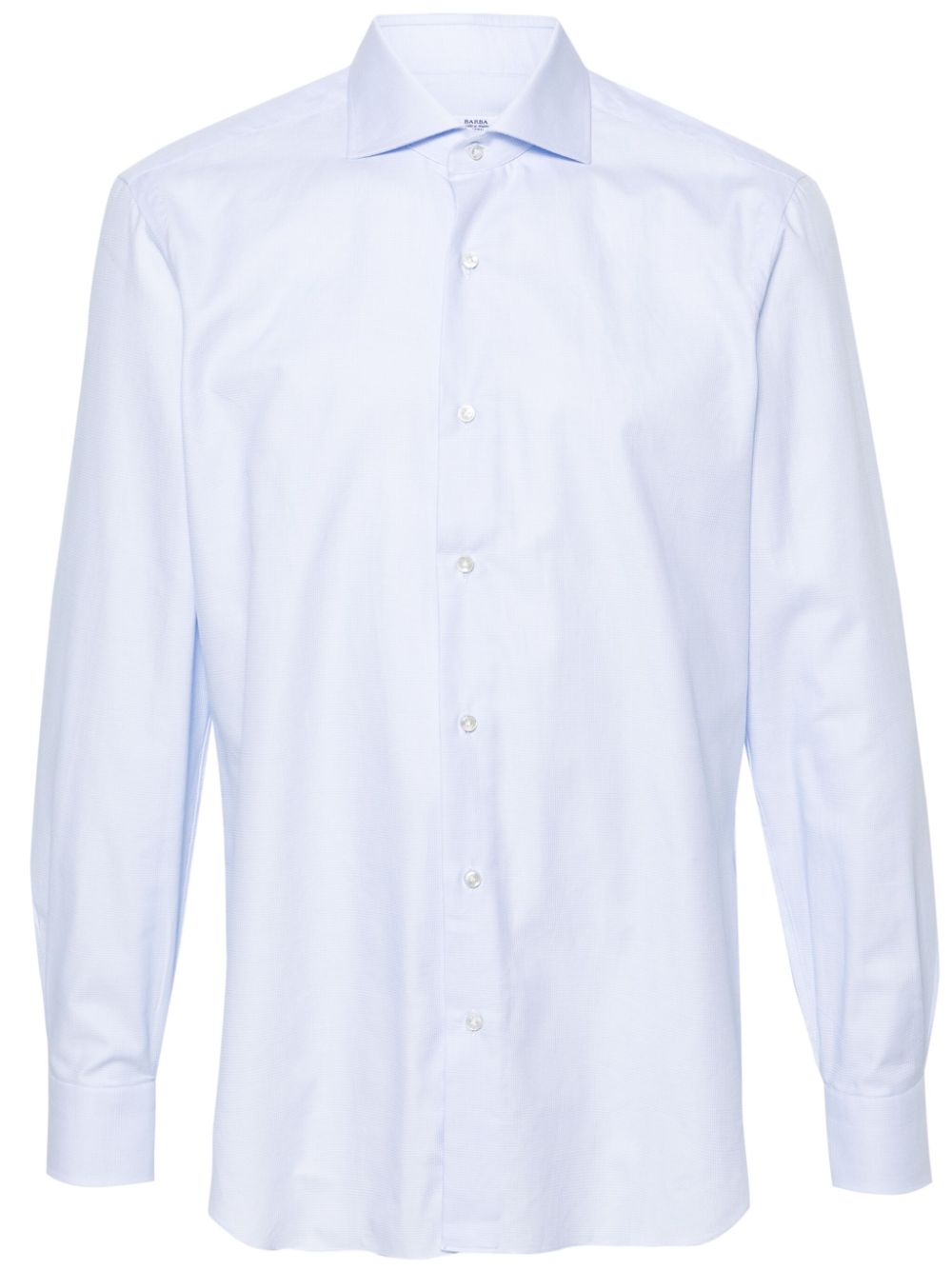 Jacquard cotton shirt - Blue