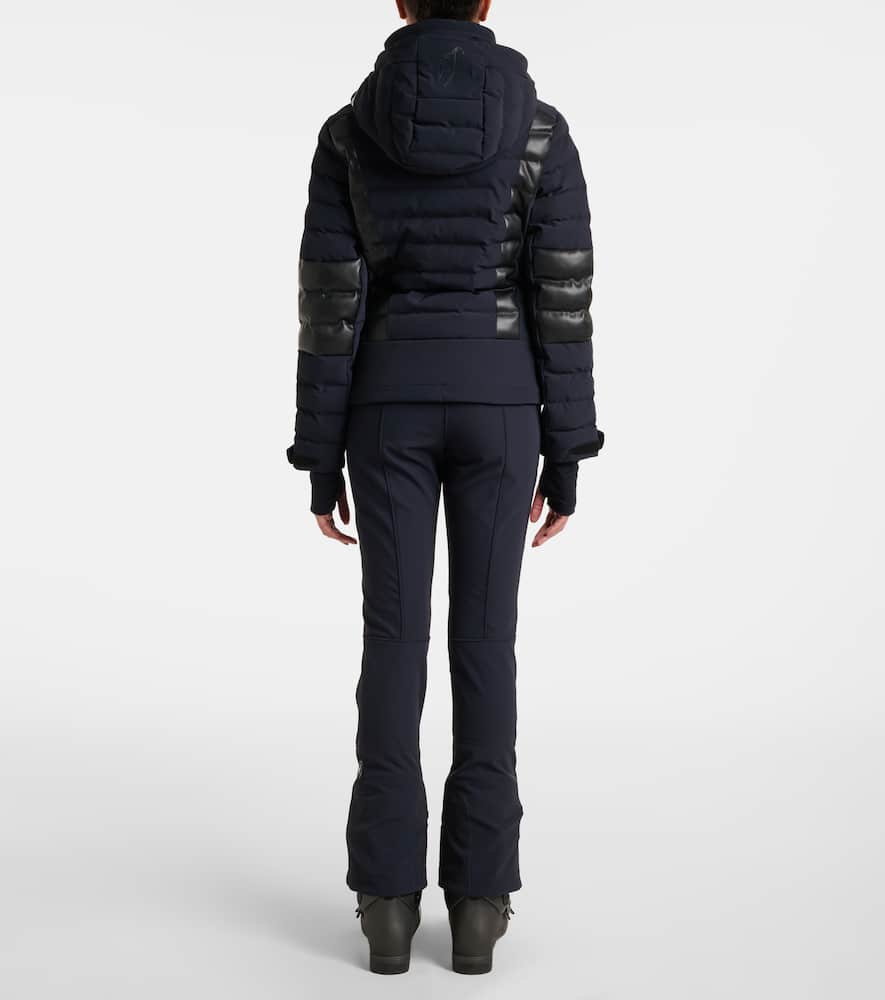 Lisbeth faux leather-trimmed ski jacket