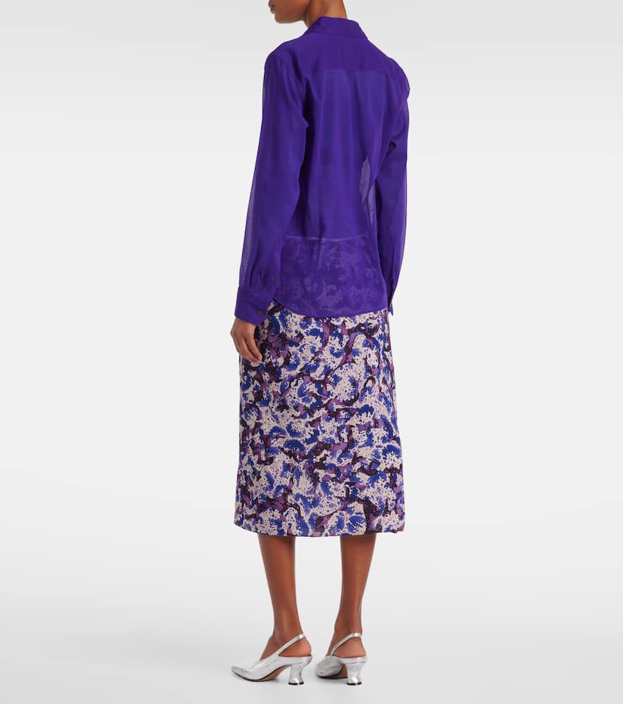 Silk-blend shirt