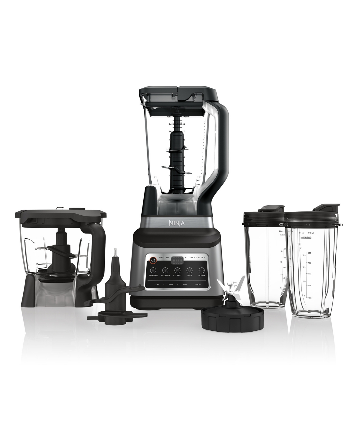 Professional Plus Auto-iQ Kitchen System Blender and Food Processor Set - Black