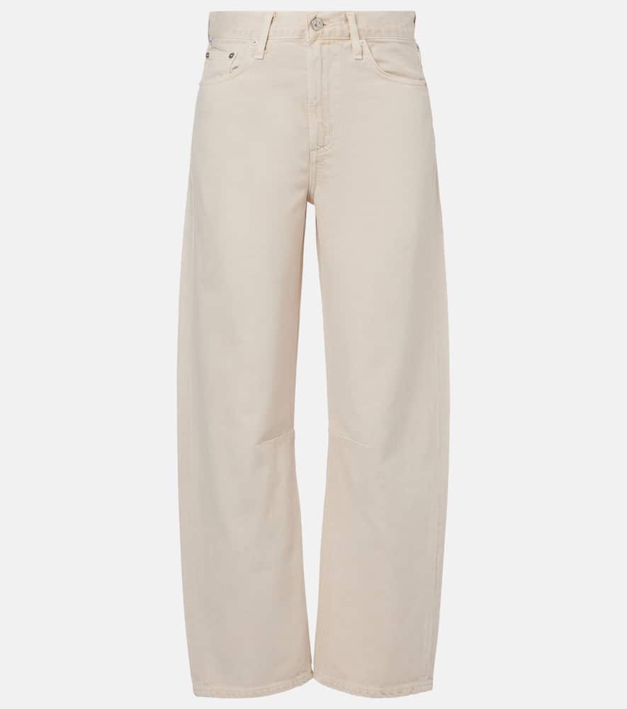 Miro high-rise barrel-leg jeans