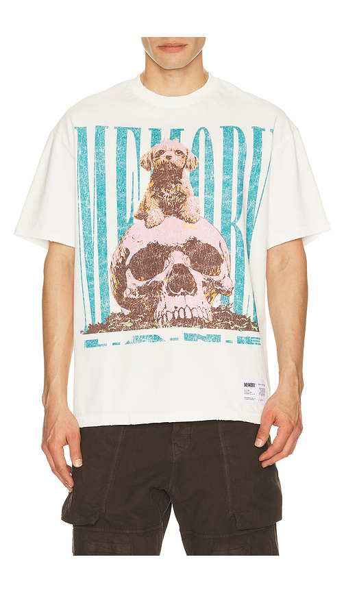 Memory Lane Alpha Tee in White. M. Also in L, S, XL/1X