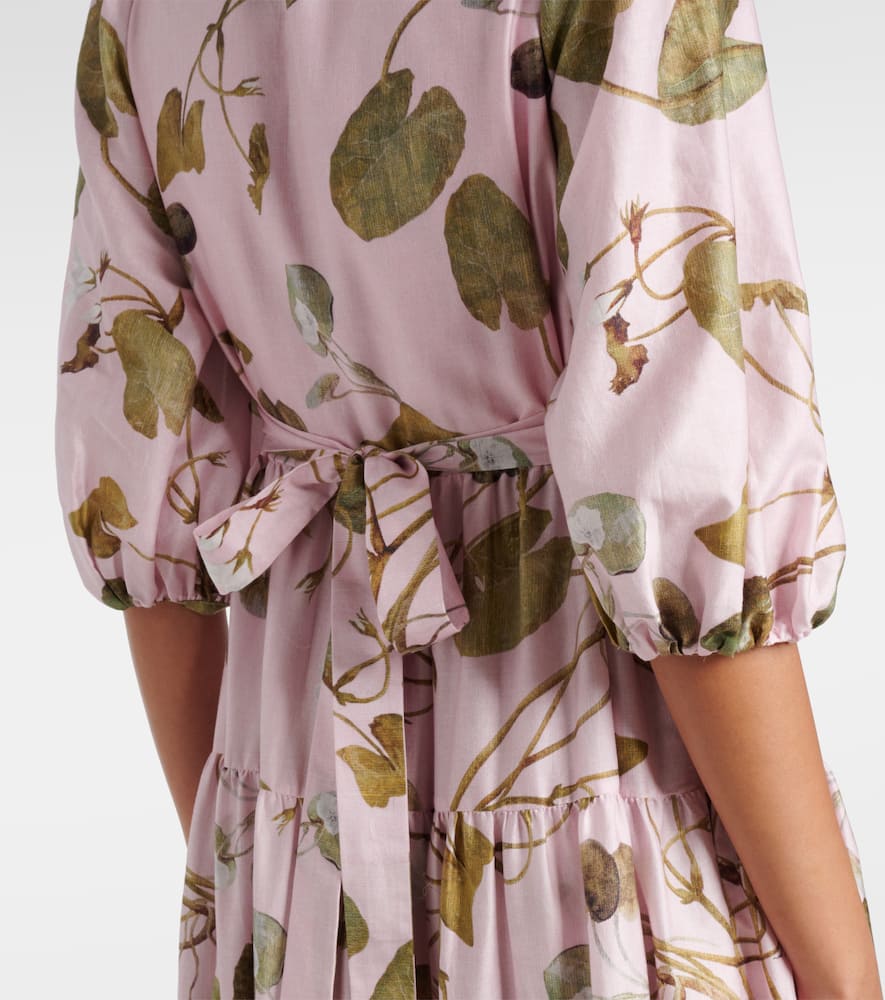 Floral cotton shirt dress