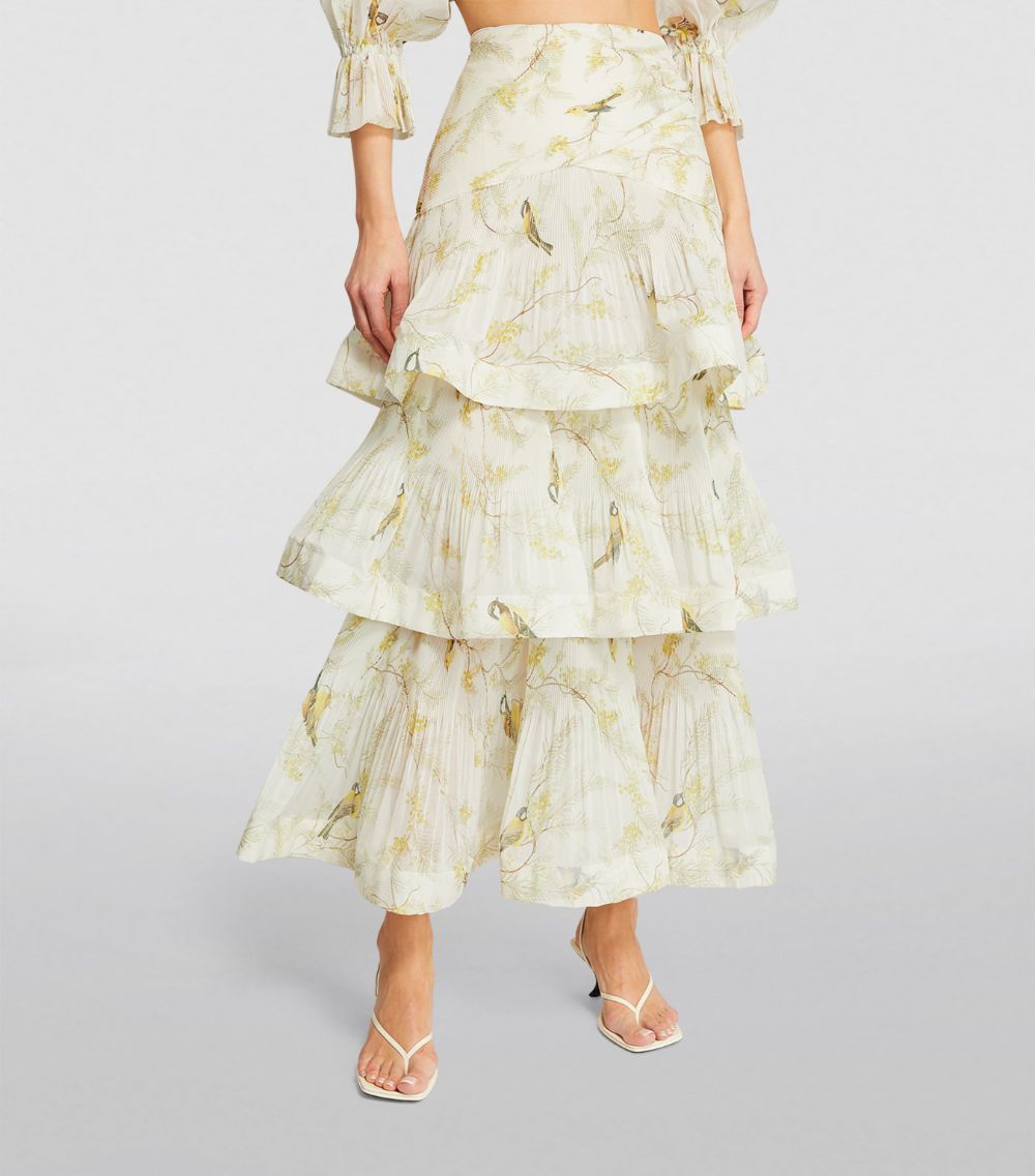 Pleated Maxi Skirt