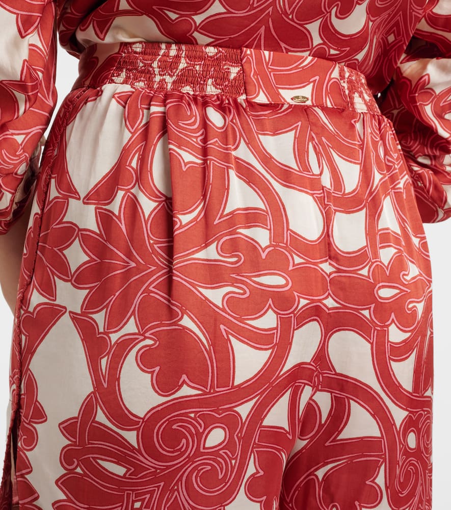 Isabelle printed high-rise shorts