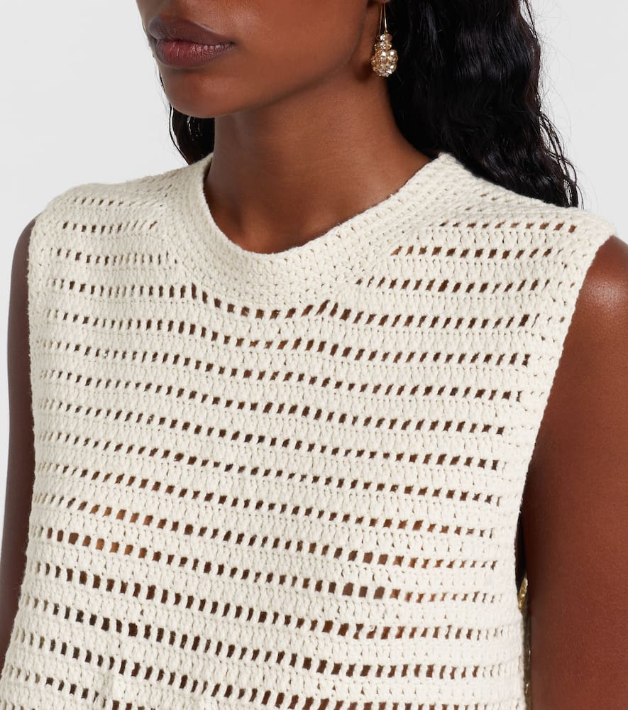 Lucy crochet cotton minidress