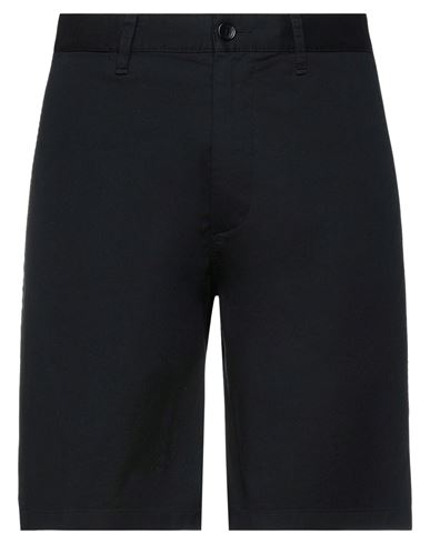 Man Shorts & Bermuda Shorts Black Size 30 Cotton, Elastane