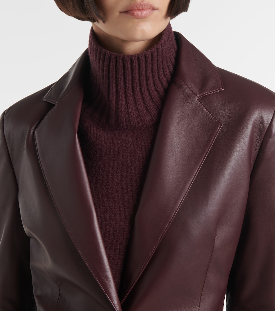 Leather blazer