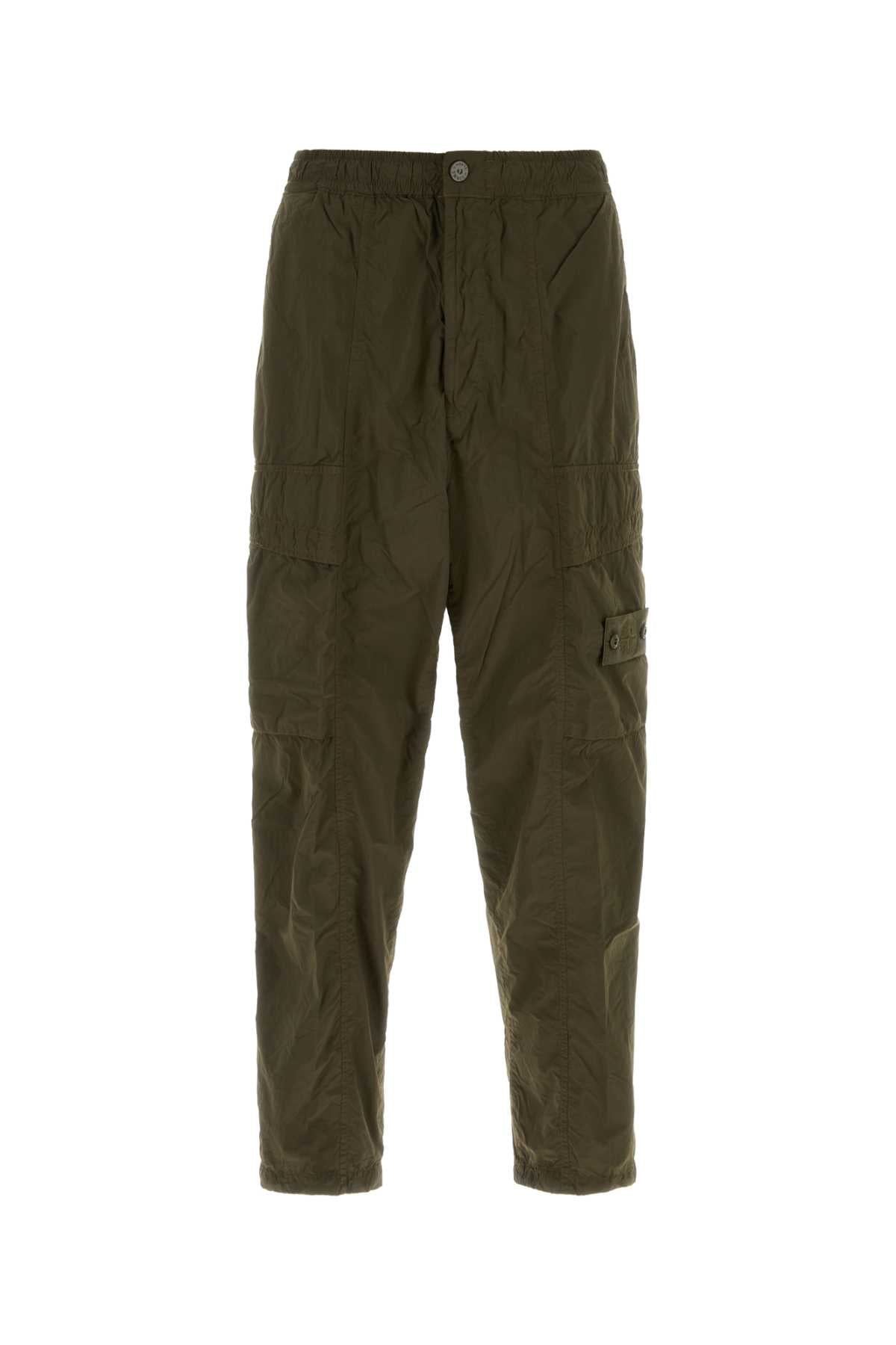 Nylon Cargo Cargo Pants — Green