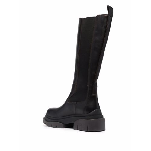 Slip-on leather boots - Brown