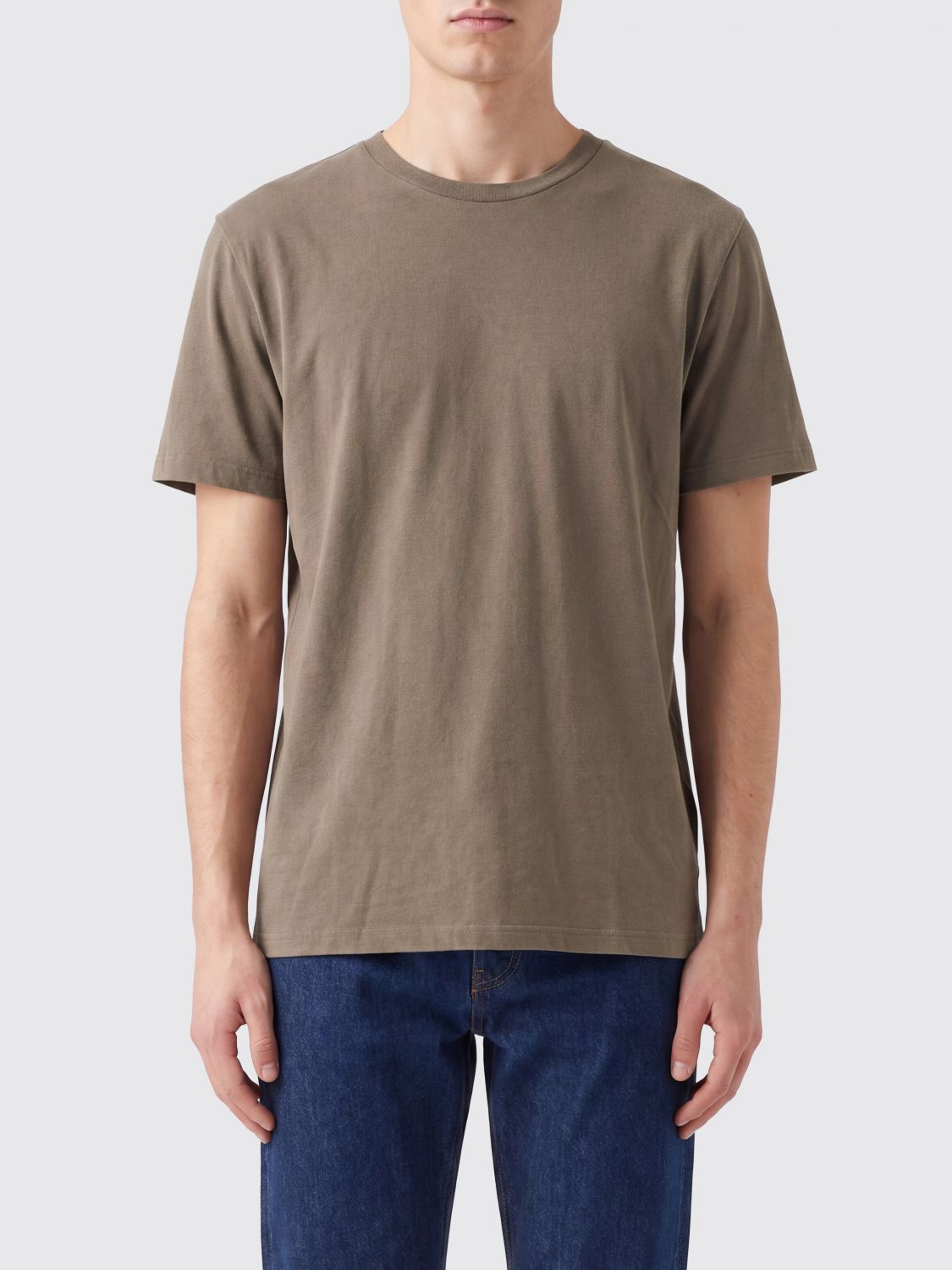 A. P.C. Cotton T-Shirt with Back Logo Print