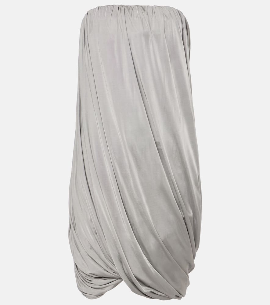 Draped jersey minidress