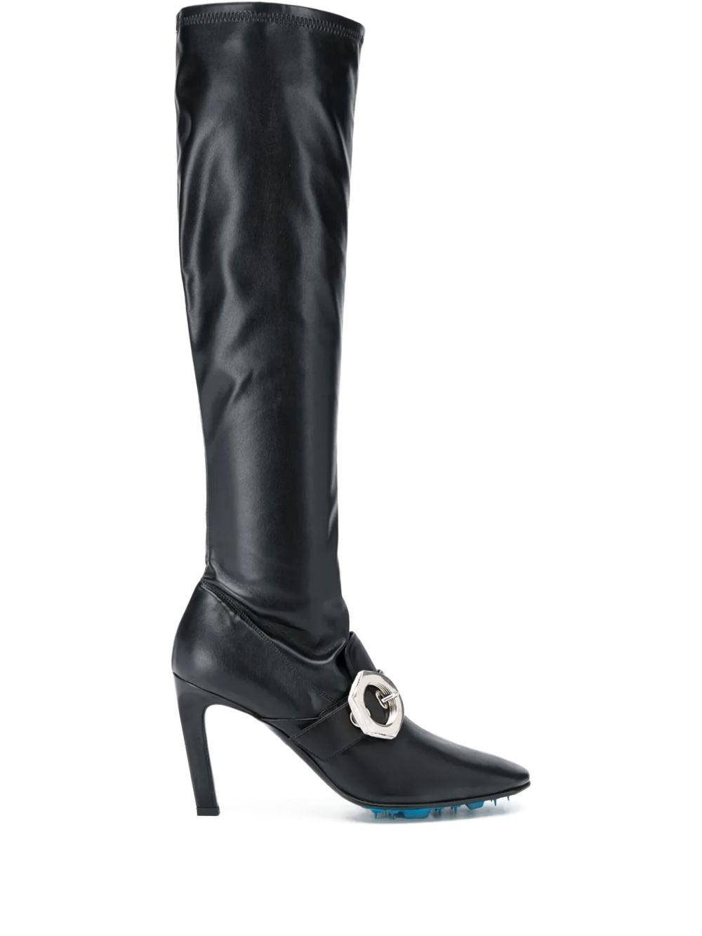 Off-White Pre-Owned 90mm buckle-detail boots - Black