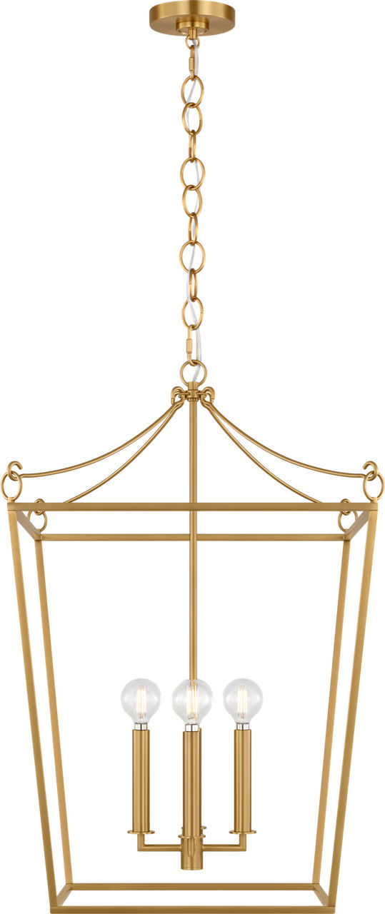 Burnished Brass Lantern from the Carlyle Collection