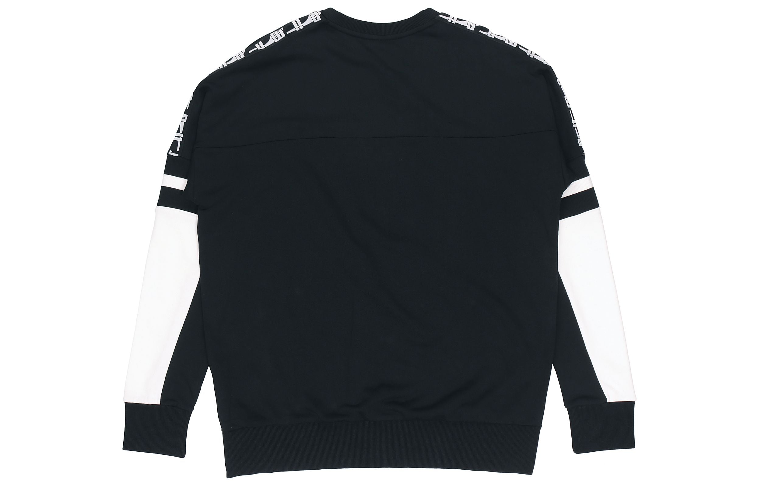 Casual Sports Round Neck Long Sleeves Black