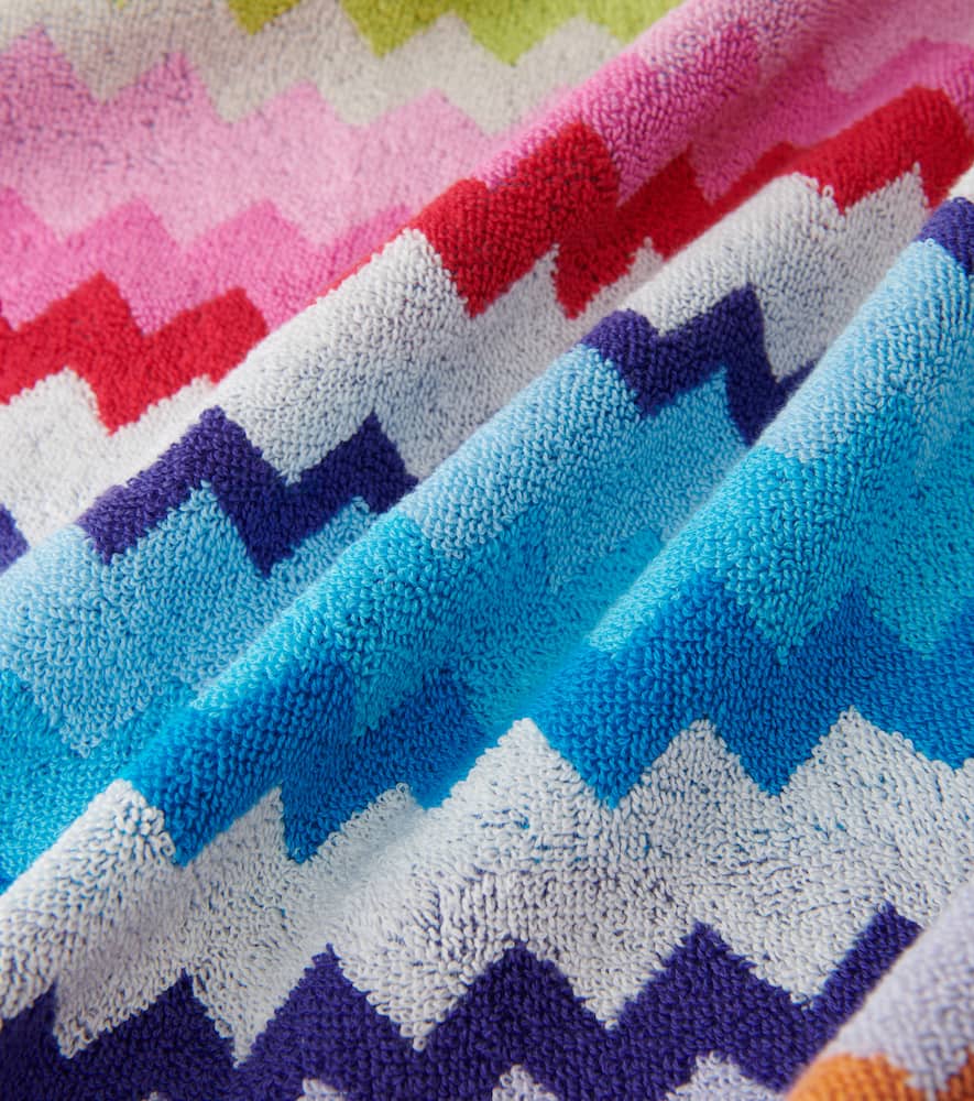 Zig Zag cotton terry beach towel