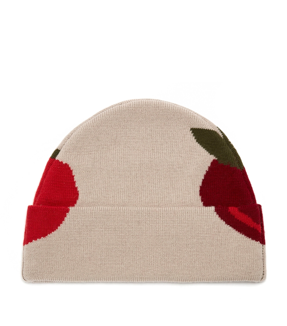 Merino Wool Apple Beanie