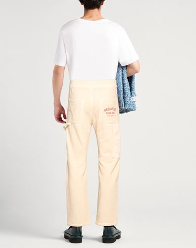 Man Pants Beige Size M Cotton