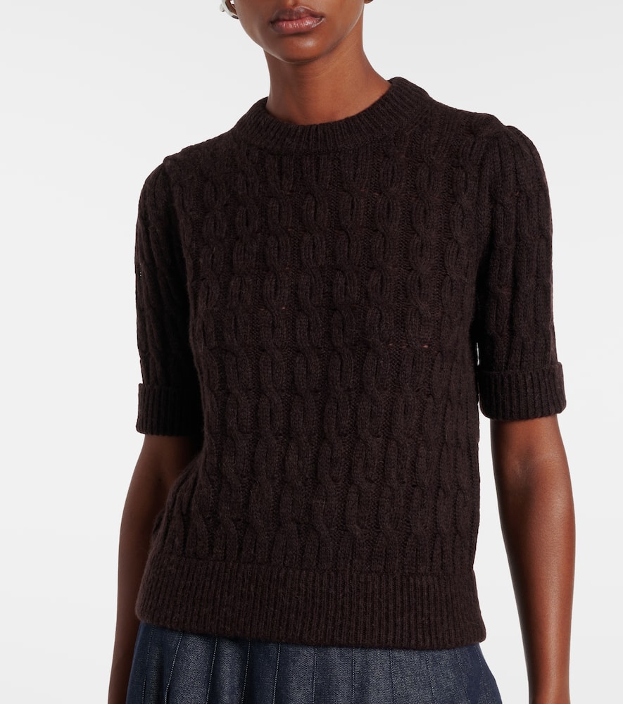 Sheer Softness cable-knit sweater