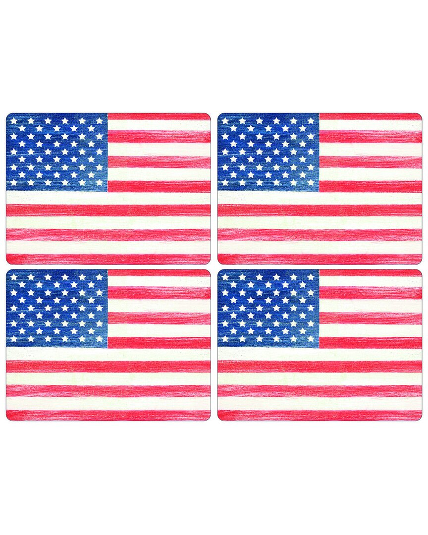 Pimpernel American Flag Set of 4 Placemats