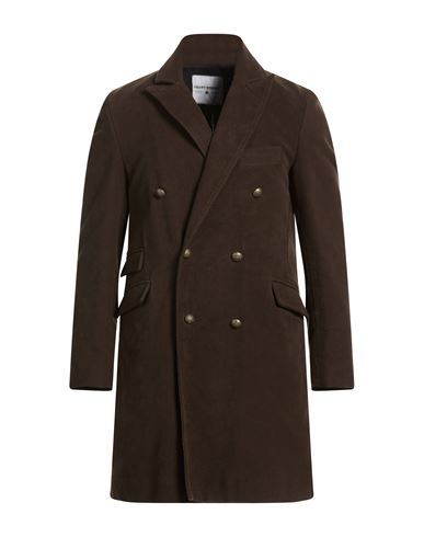 Man Coat Chocolate brown Size 38 Cotton