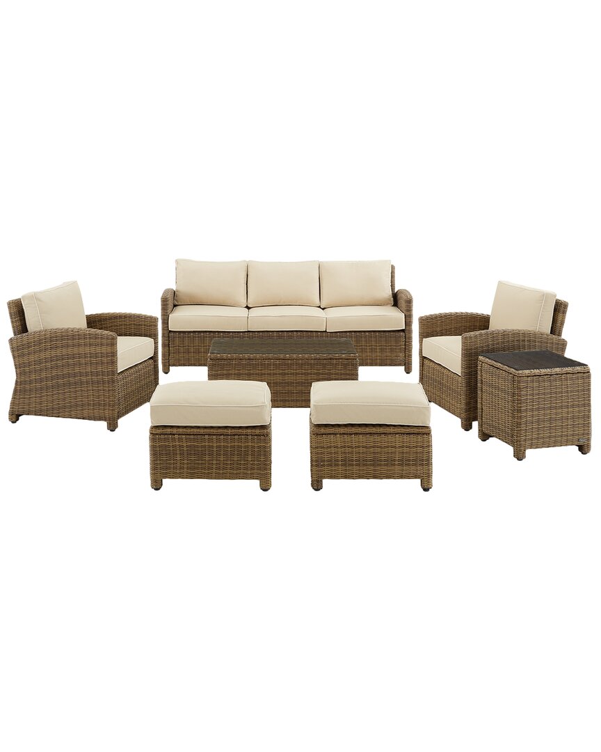 Bradenton 7Pc Outdoor Wicker Sofa Set