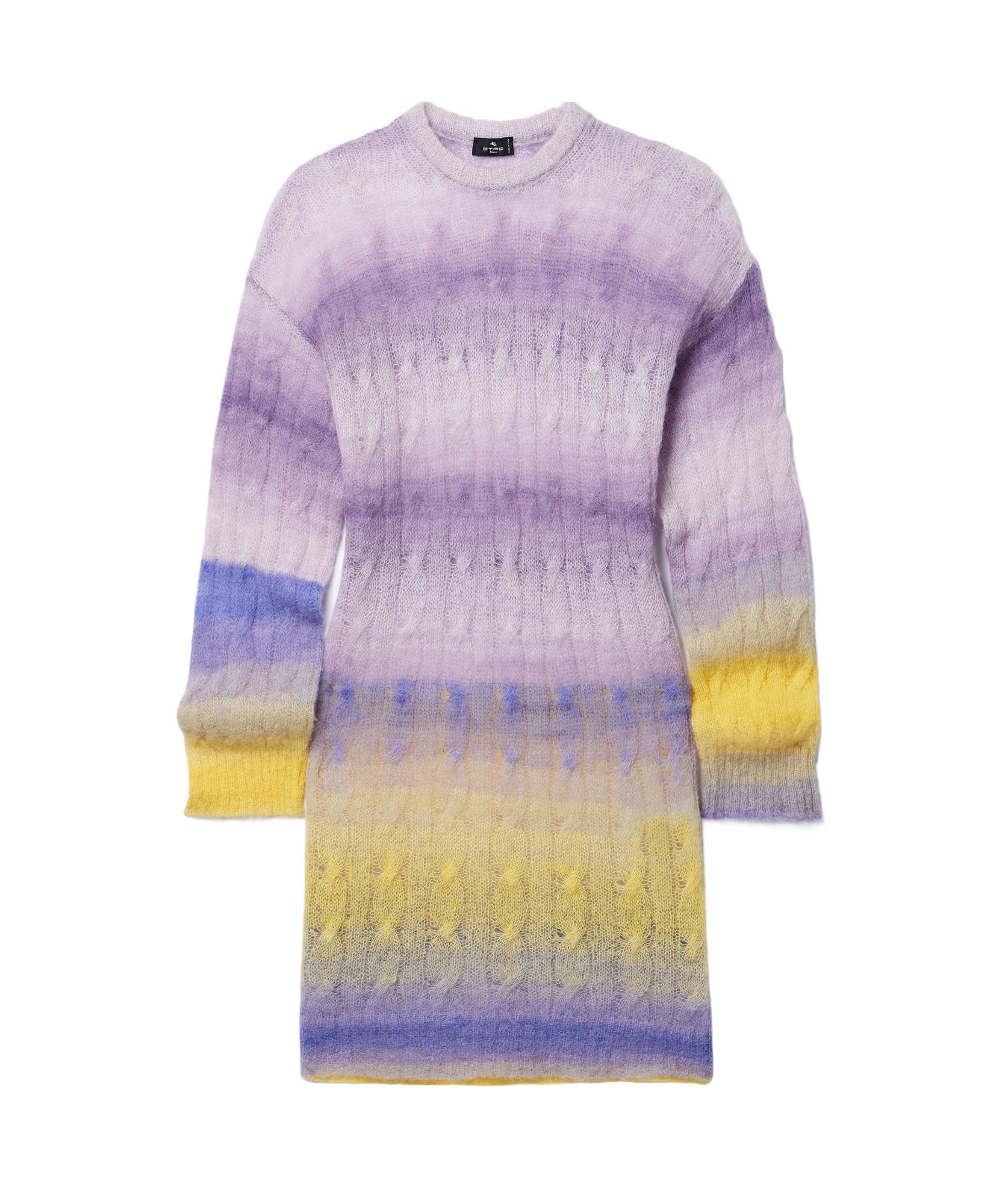 LONG SWEATER WITH FADING EFFECT