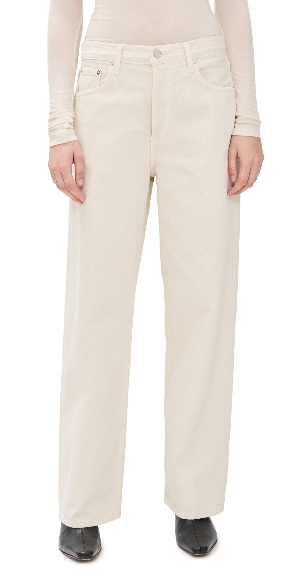 Low Slung Baggy Jeans Brown Rice