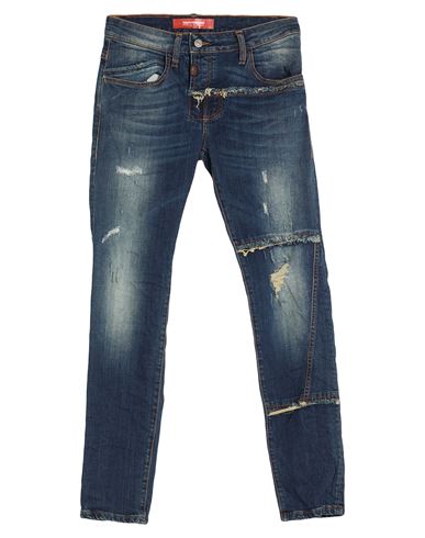 Man Jeans Blue Size 30 Cotton, Elastane