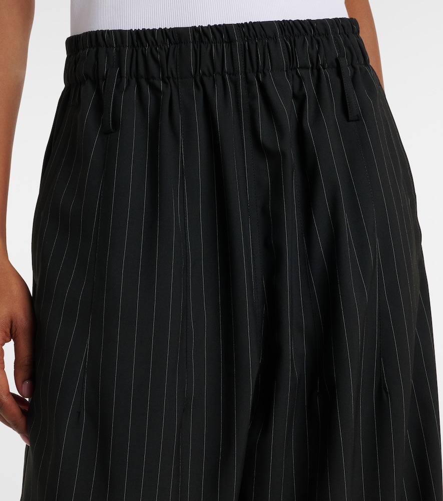 Oakdale pinstripe wide-leg pants