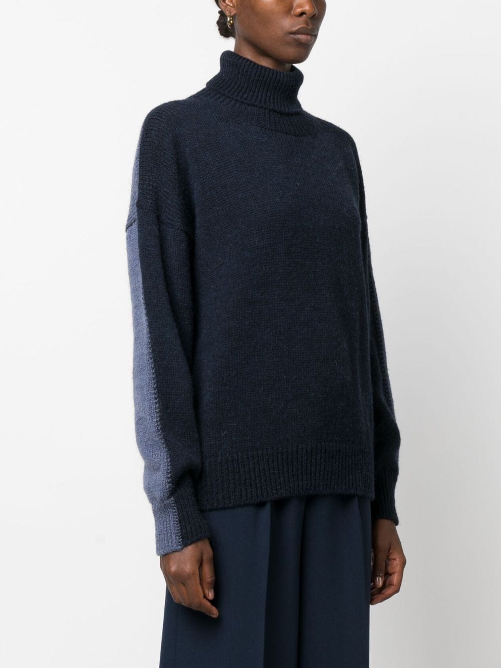 - Mohair Wool Turtleneck Sweater