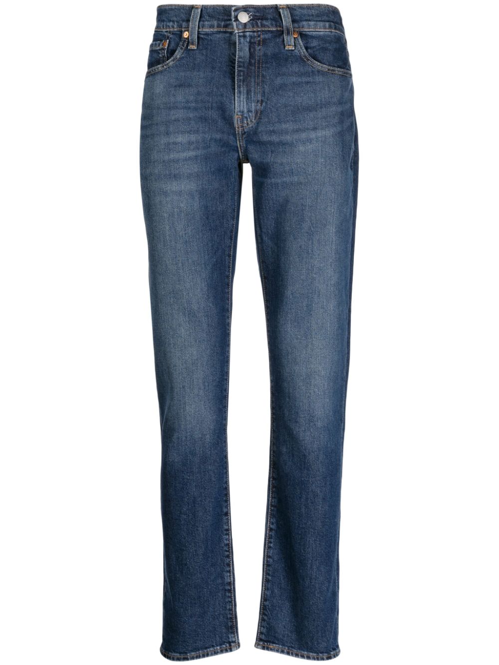 Slim-fit cotton-blend jeans - Blue