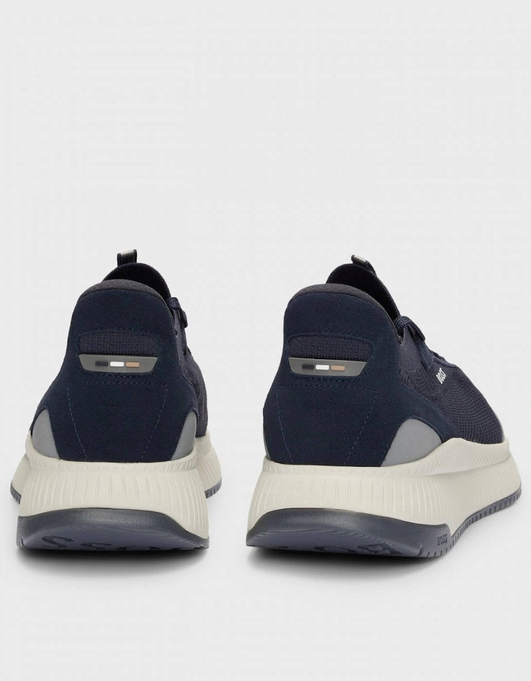 Men's BOSS Orange TTNM EVO Mens Trainers with Knitted Uppers - Dark Blue 401 - Navy