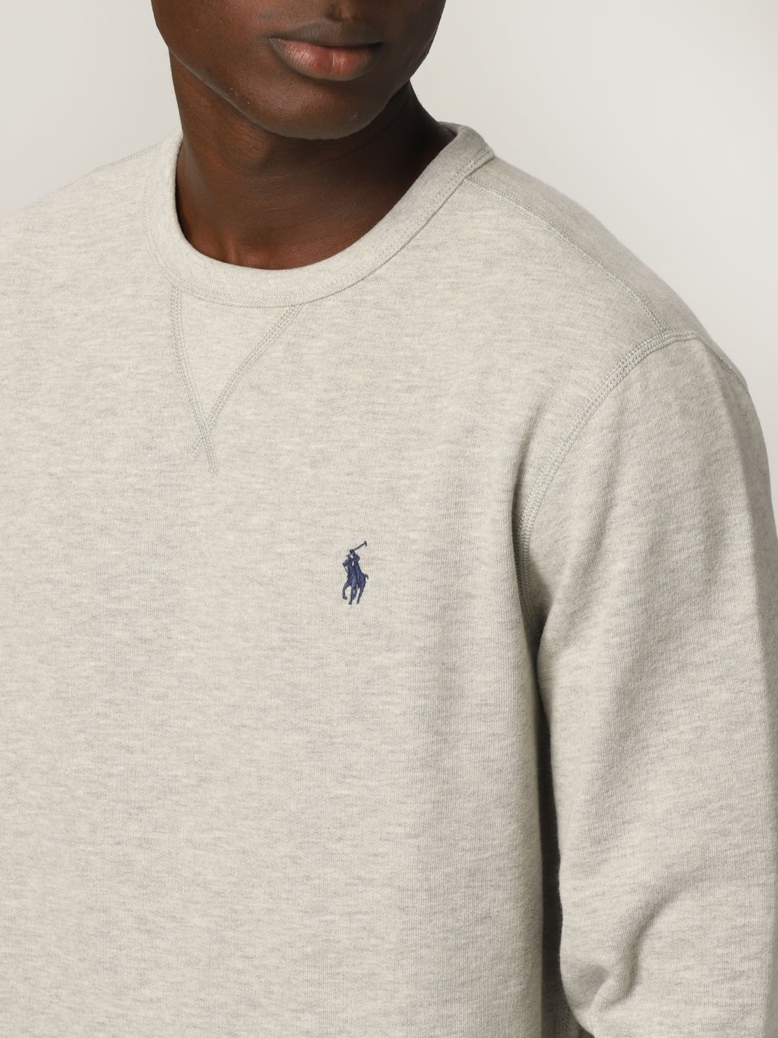 Cotton jumper with logo