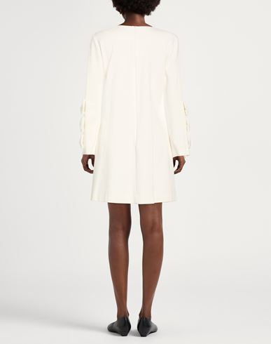 Woman Mini dress White Size 4 Viscose, Polyamide, Elastane