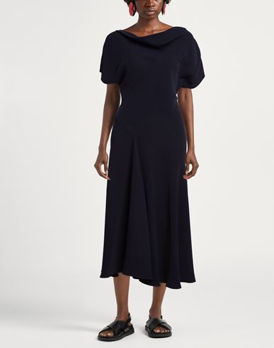 P. a.r. o.s. h. Woman Maxi dress Midnight blue Size L Polyester
