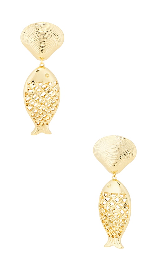 LELET NY Shelby Earrings in Metallic Gold