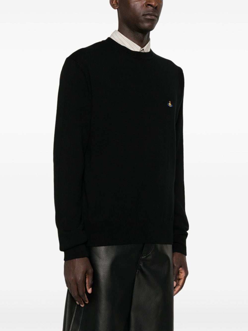 Black Cotton Blend Alex Sweater