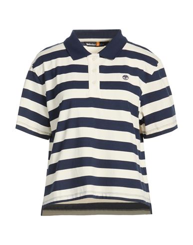 Woman Polo shirt Navy Size L Cotton