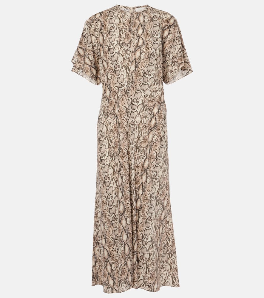 Keany printed silk-blend midi dress