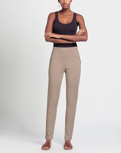 Woman Pants Sand Size 12 Viscose, Nylon, Elastane
