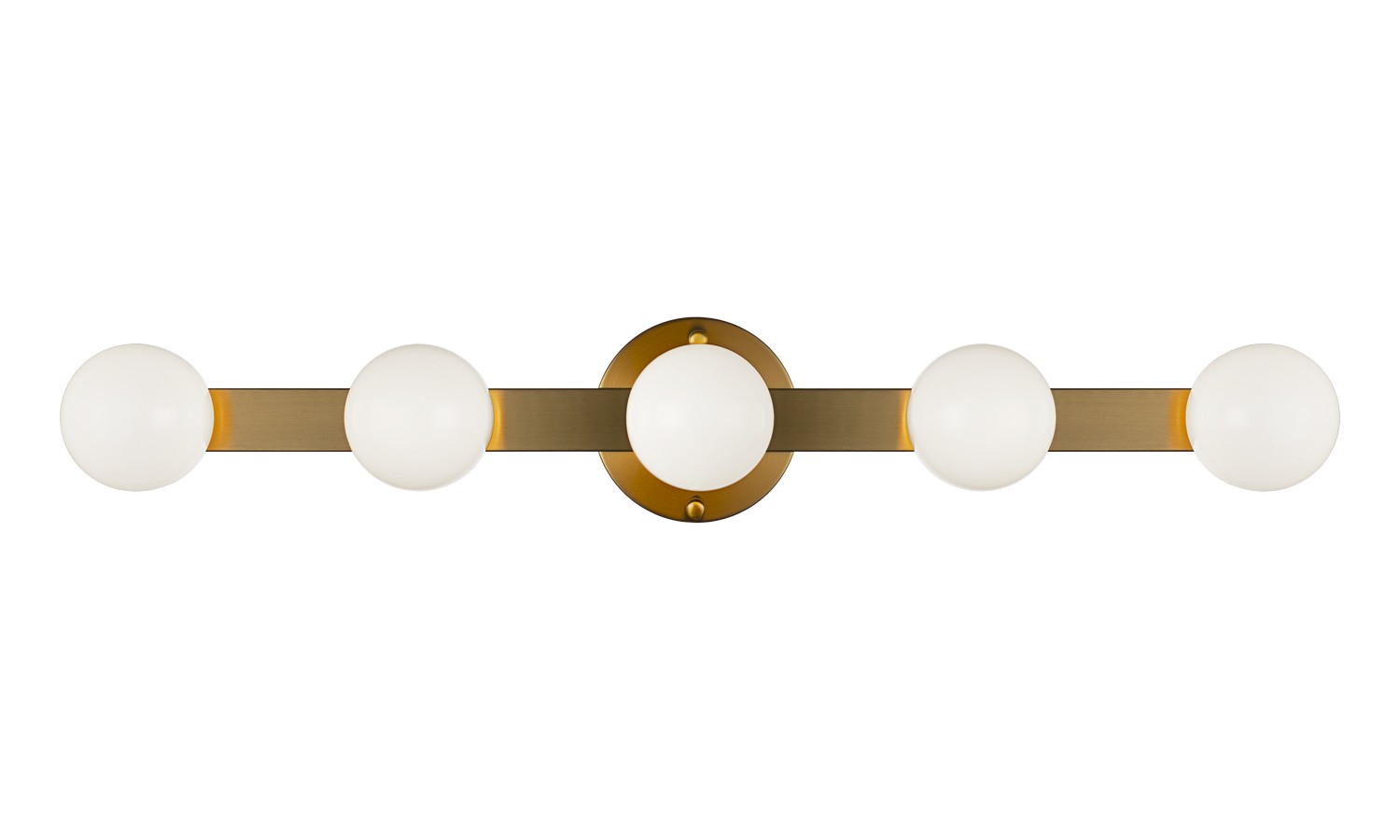 Aged Gold Brass LED Wall Sconce from the Pizzazz Collection