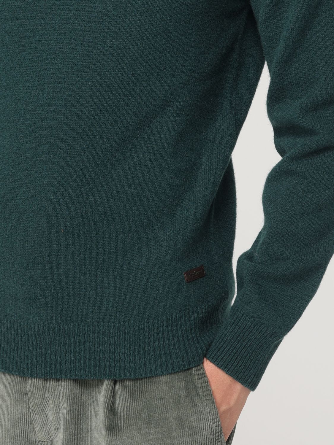 Sweater Men color Moss Green